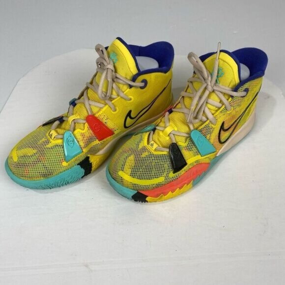 Nike Kyrie 7 \'1 World 1 People\' Yellow Strike CT4080-700 Men\'s 6.5Y Y2K Hip Hop main image 10